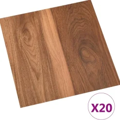 vidaXL Zelfklevende Vloerplanken Houtkleur 30,5 x 30,5 cm 20 st PVC