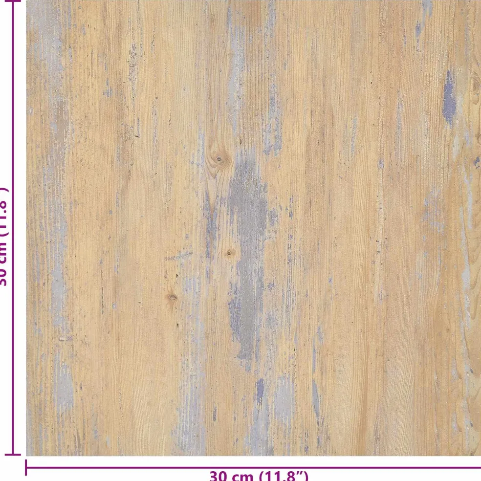 vidaXL Zelfklevende Vloerplanken Bruin en Grijs 30,5 x 30,5 cm 20 st