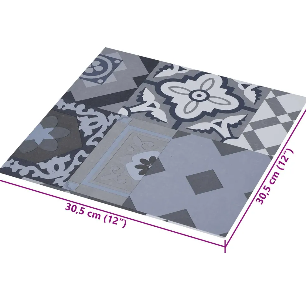 vidaXL Zelfklevende Vloerplanken Gekleurd Patroon 30,5 x 30,5 cm 20 st