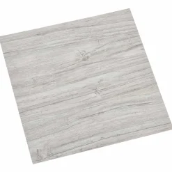 vidaXL Zelfklevende Vloerplanken Lichtgrijs en wit. 30,5 x 30,5 cm