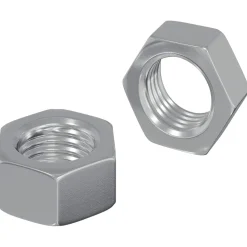vidaXL Zeshoekige Moer 2 st Zilver M6 Metaal
