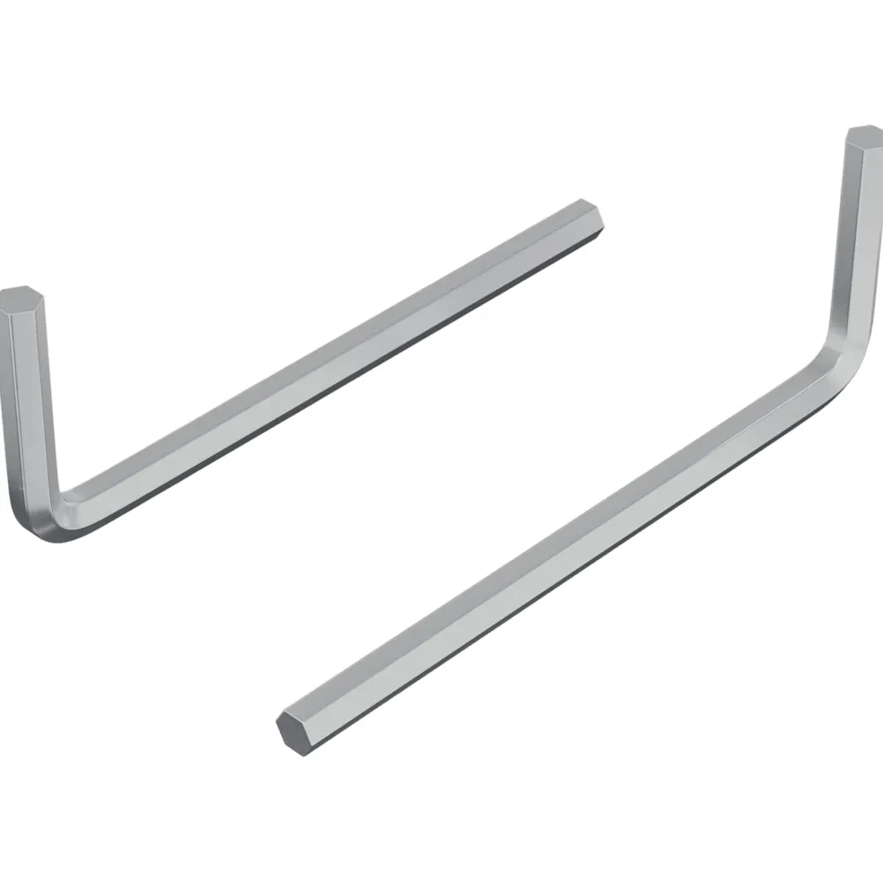 vidaXL Zeskantsleutel 2 st zilver 20 x 52 mm Staal