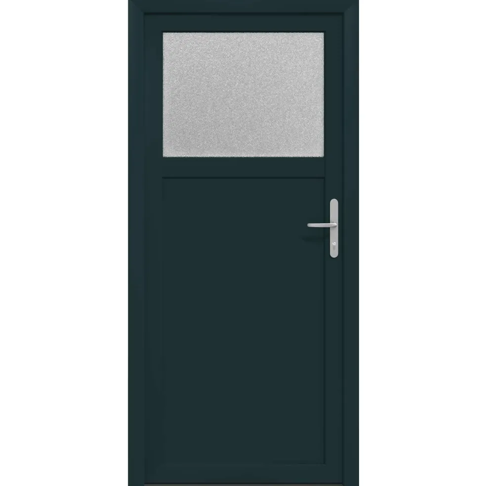 vidaXL Zij-ingangsdeur 98 x 198 cm PVC Antraciet