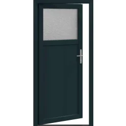 vidaXL Zij-ingangsdeur 98 x 198 cm PVC Antraciet