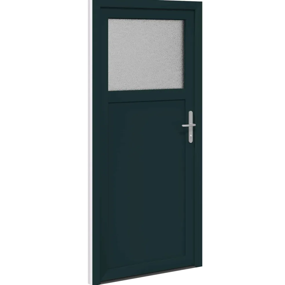 vidaXL Zij-ingangsdeur 98 x 198 cm PVC Antraciet