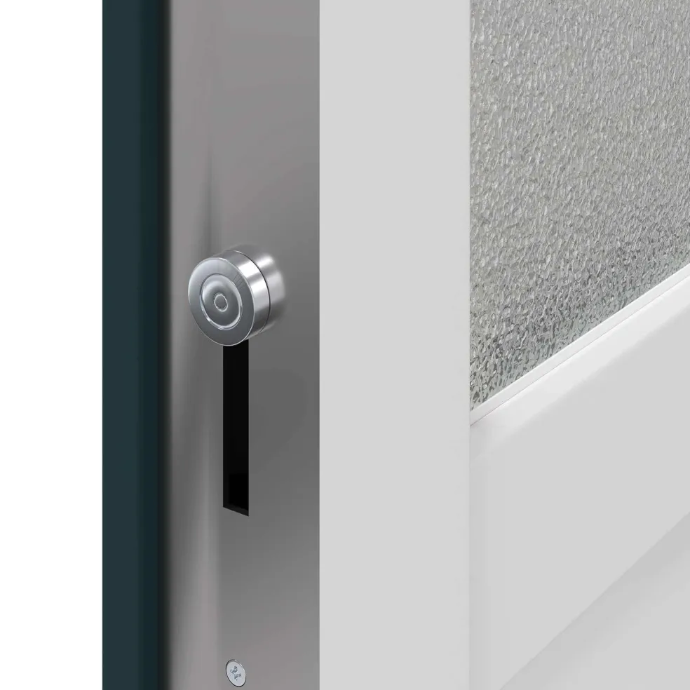 vidaXL Zij-ingangsdeur 98 x 198 cm PVC Antraciet
