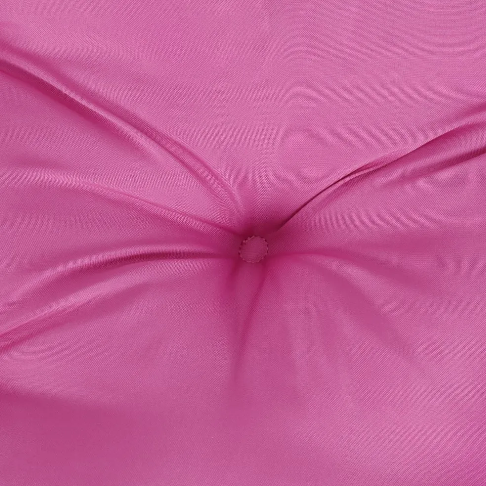 vidaXL Zitkussen rond Ø 60x11 cm oxford stof roze
