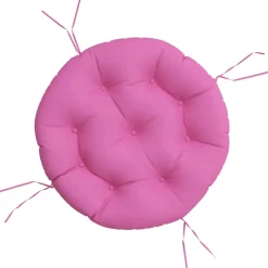 vidaXL Zitkussen rond Ø 60x11 cm oxford stof roze