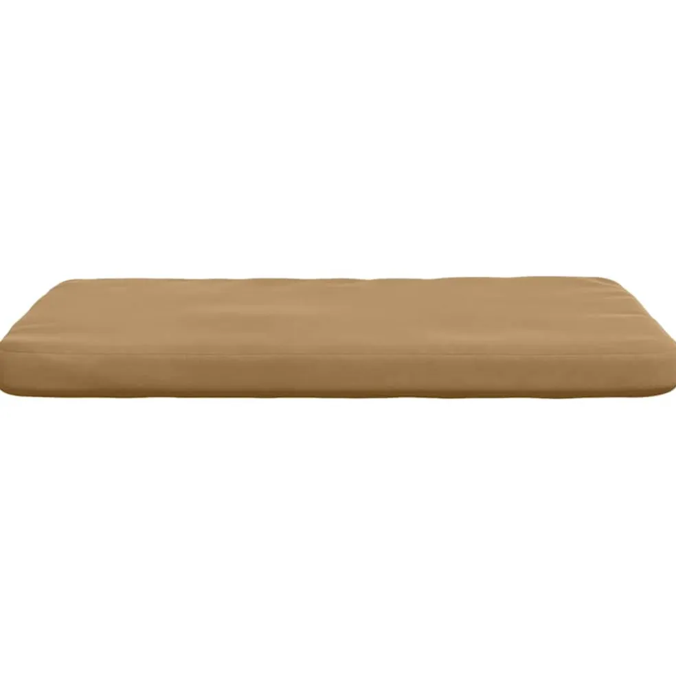 vidaXL Zitkussens 4 st Fluweel Bruin 40 x 40 x 3 cm