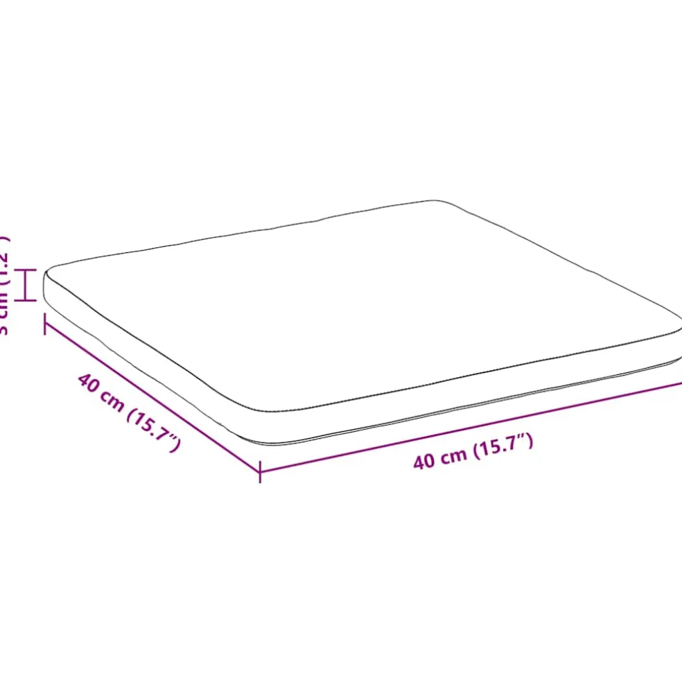 vidaXL Zitkussens 4 st Fluweel Bruin 40 x 40 x 3 cm