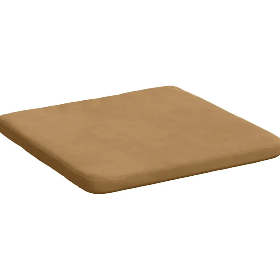 vidaXL Zitkussens 4 st Fluweel Bruin 40 x 40 x 3 cm