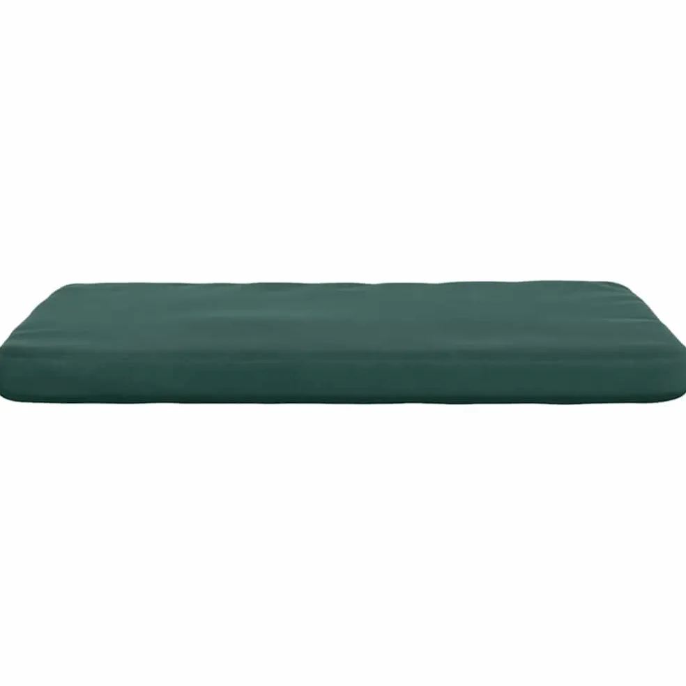 vidaXL Zitkussens 4 st Fluweel Donkergroen 40 x 40 x 3 cm