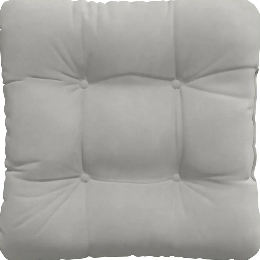 vidaXL Zitkussens 4 st Microvezel Stof Lichtgrijs 40 x 40 cm