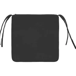 vidaXL Zitkussens 4 st Microvezel Stof Zwart 40 x 40 x 3 cm