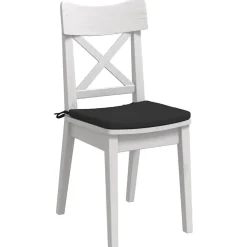 vidaXL Zitkussens 4 st Microvezel Stof Zwart 40 x 40 x 3 cm