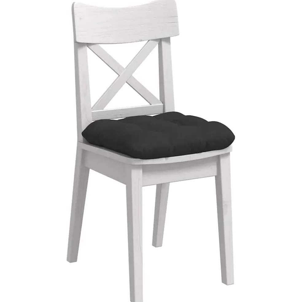 vidaXL Zitkussens 4 st Microvezel Stof Zwart 40 x 40 cm