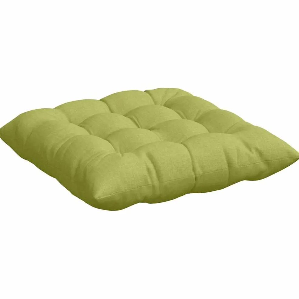 vidaXL Zitkussens 4 st Stof Lichtgroen 40 x 40 x 12 cm