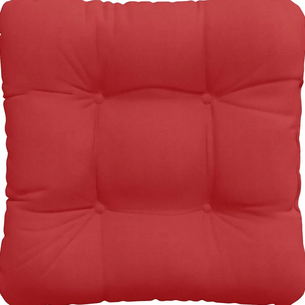 vidaXL Zitkussens 4 st Stof Rood 40 x 40 x 12 cm
