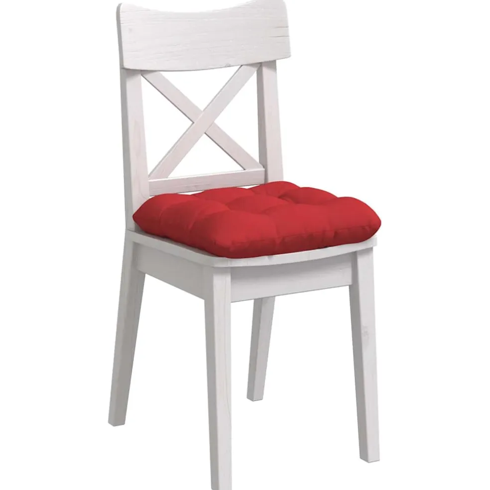 vidaXL Zitkussens 4 st Stof Rood 40 x 40 x 12 cm