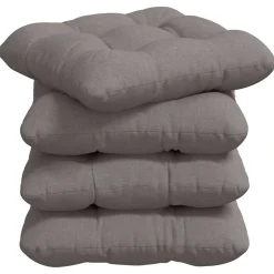 vidaXL Zitkussens 4 st Stof Taupe 40 x 40 x 12 cm