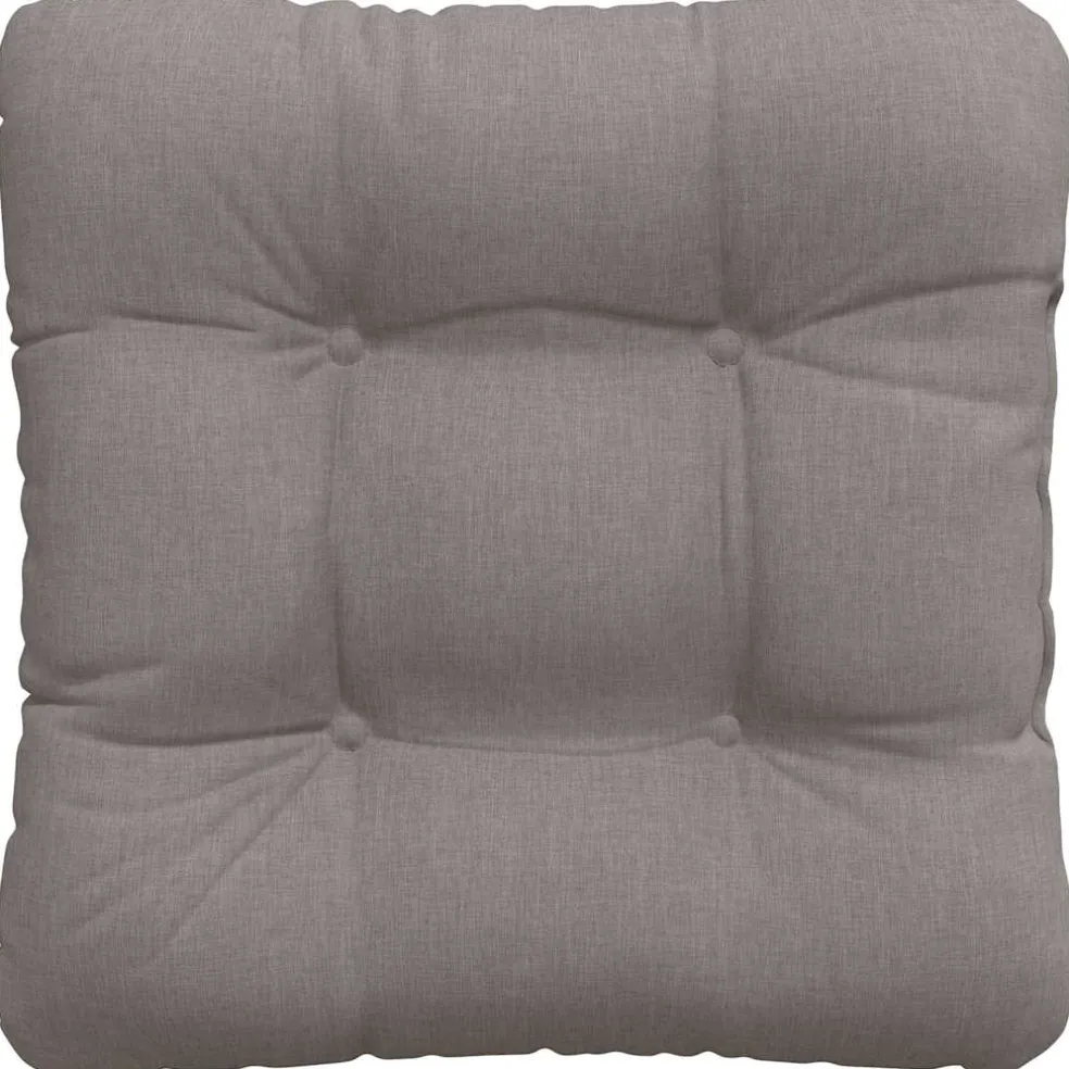 vidaXL Zitkussens 4 st Stof Taupe 40 x 40 x 12 cm