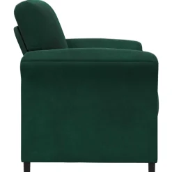 vidaXL 1-Zits Bank Donkergroen 88 x 83 x 95 cm Fluweel