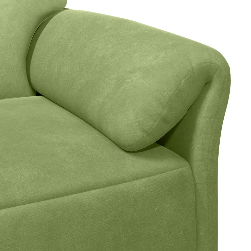 vidaXL 3-Zits Bank Lichtgroen 198 x 83 x 95 cm Fluweel