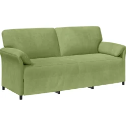 vidaXL 3-Zits Bank Lichtgroen 198 x 83 x 95 cm Fluweel