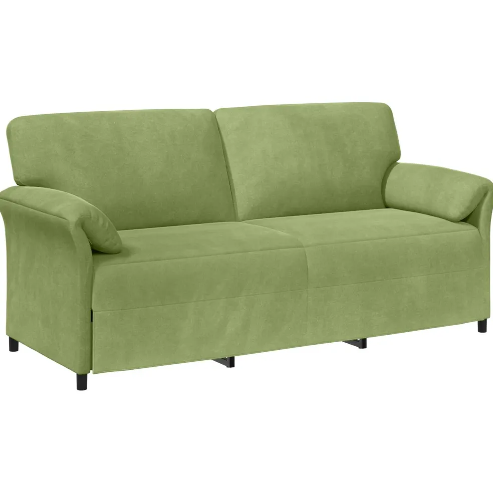 vidaXL 3-Zits Bank Lichtgroen 198 x 83 x 95 cm Fluweel