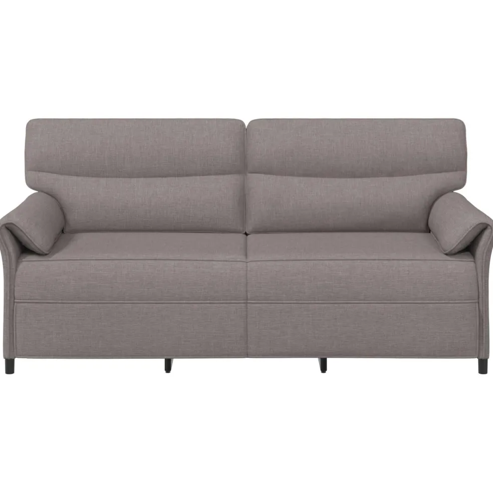 vidaXL 3-Zits Bank Taupe 198 x 83 x 95 cm