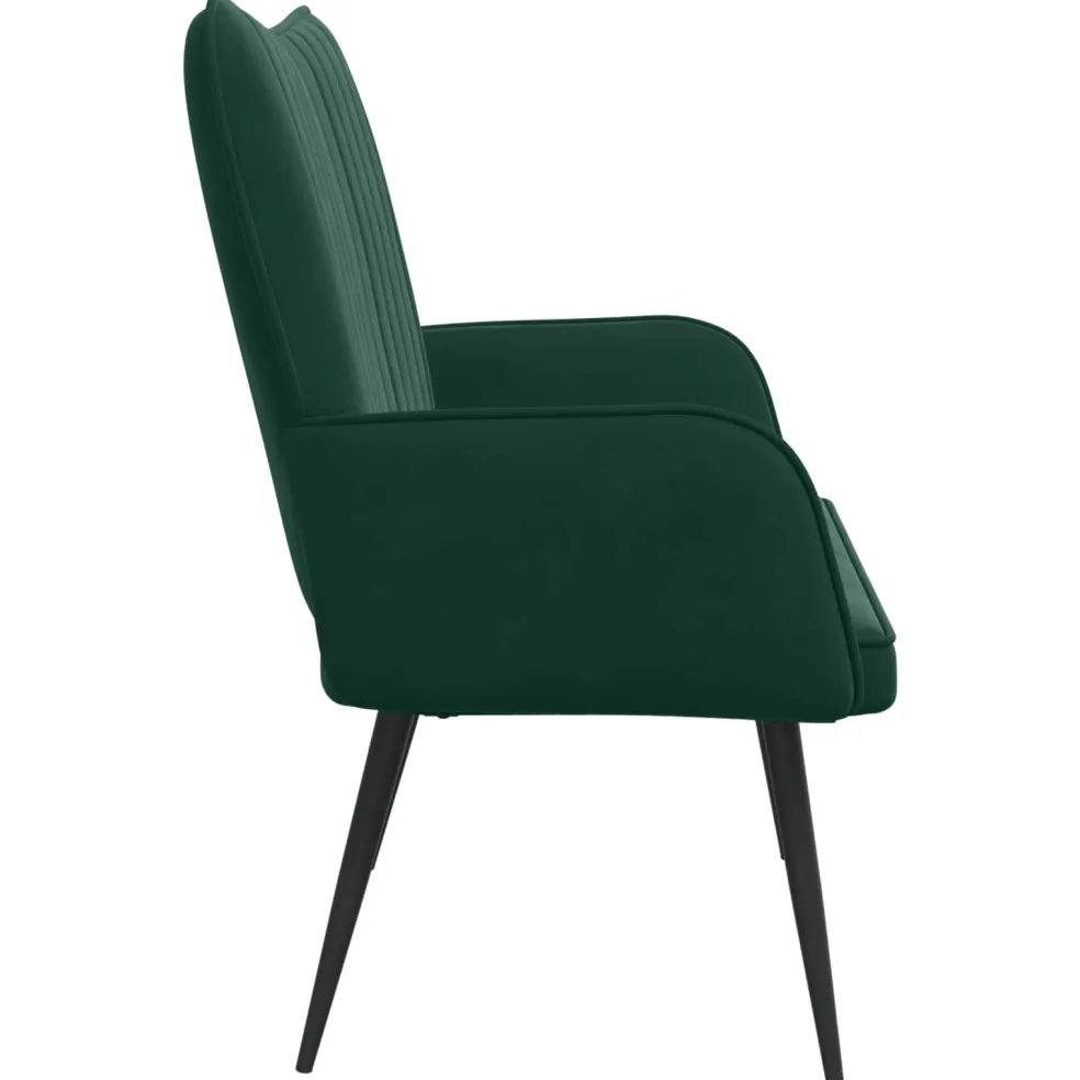 vidaXL 2-Zits Sofa Donkergroen 115 x 61 x 87 cm fluweel