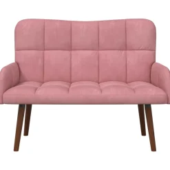 vidaXL 2-Zits Sofa Roze 115 x 61 x 87 cm fluweel