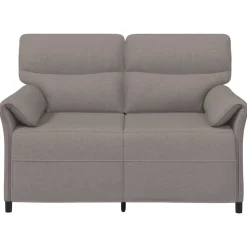vidaXL 2-Zits Sofa Taupe 138 x 83 x 95 cm