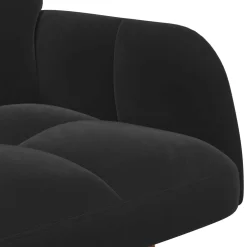 vidaXL 2-Zits Sofa Zwart 115 x 61 x 87 cm fluweel