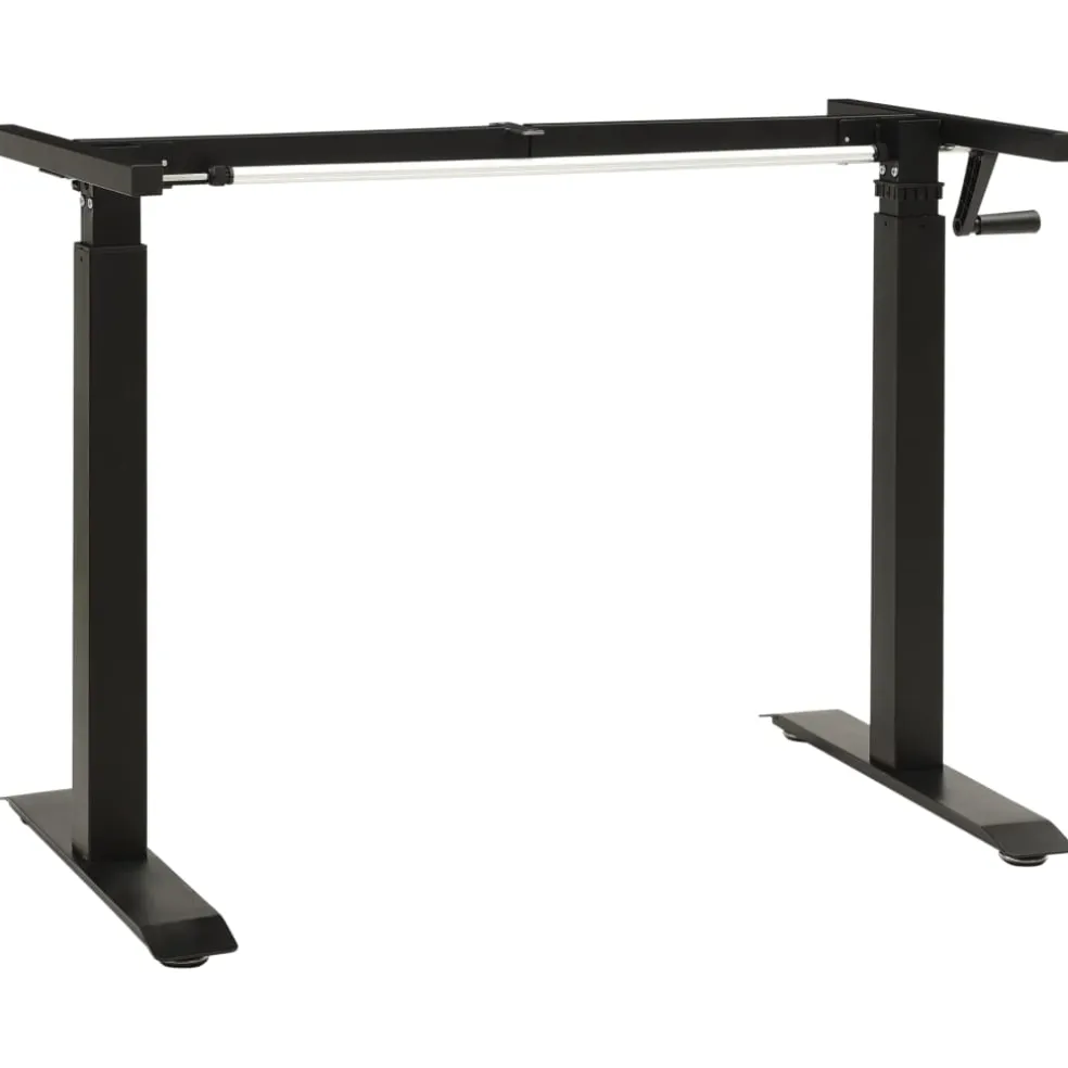 vidaXL Zit-stabureauframe met slinger handmatig zwart