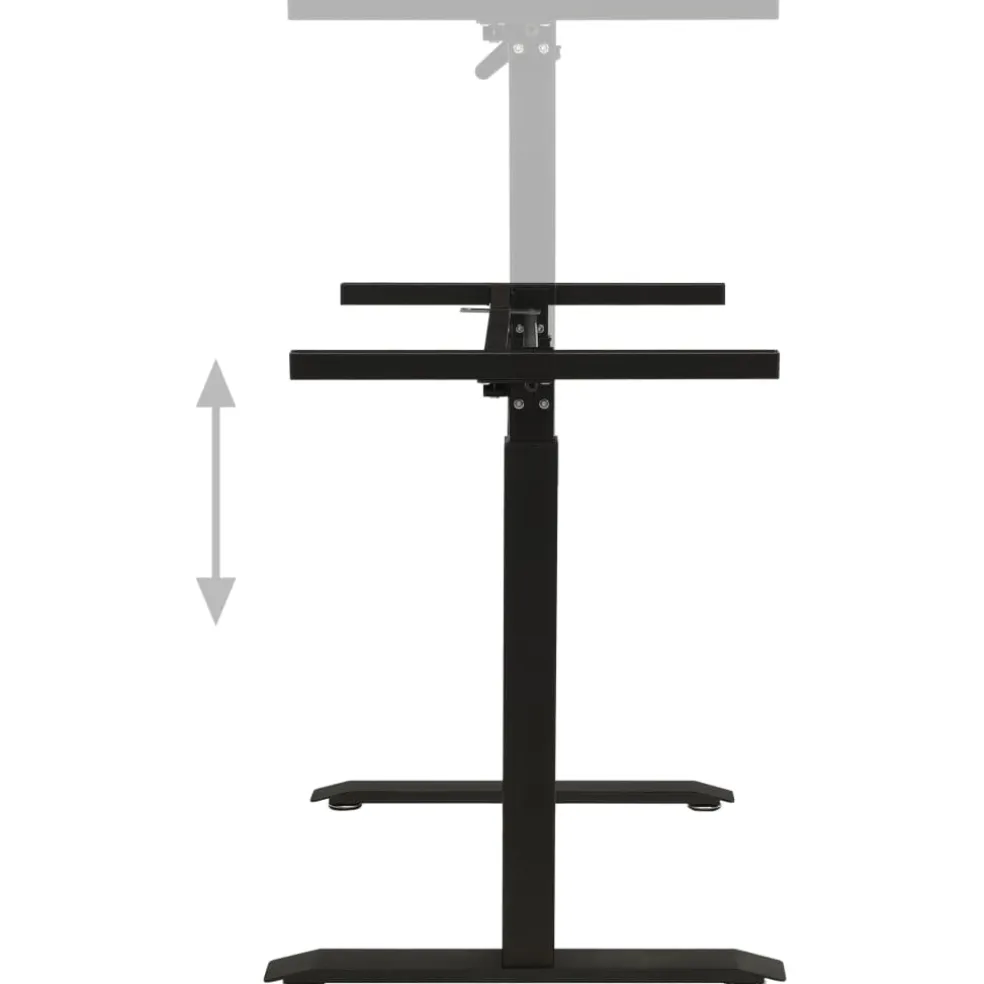 vidaXL Zit-stabureauframe met slinger handmatig zwart