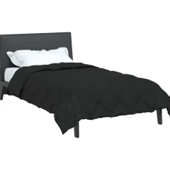 vidaXL Zomerdekbed 200 x 135 cm Zomer 200 gsm Zwart