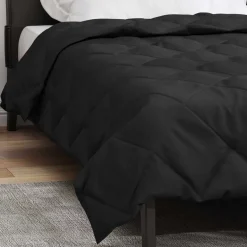 vidaXL Zomerdekbed 200 x 135 cm Zomer 200 gsm Zwart