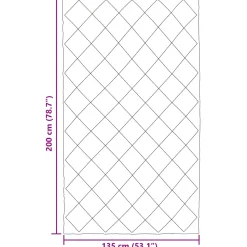 vidaXL Zomerdekbed 200 x 135 cm Zomer 200 gsm Lichtgrijs en Antraciet