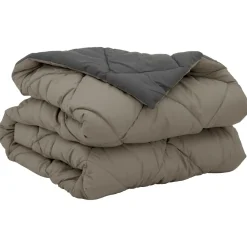 vidaXL Zomerdekbed 200 x 135 cm Zomer 200 gsm Lichtgrijs en Antraciet