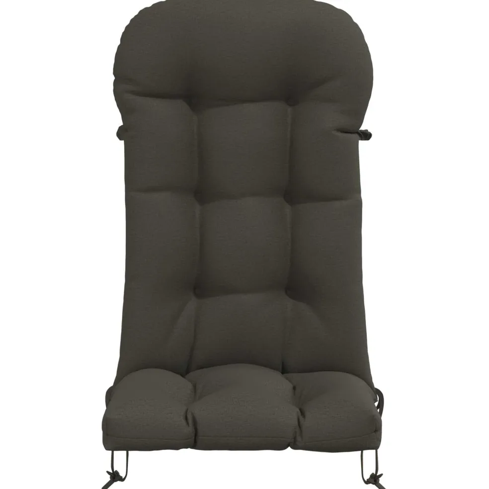 vidaXL Zon Loungerkussen PUTTEN 100% Polyester Antraciet