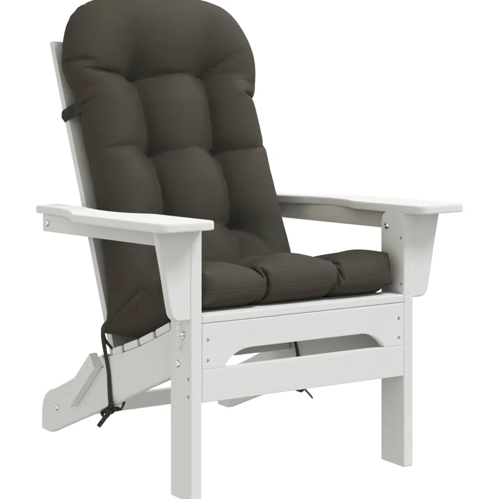 vidaXL Zon Loungerkussen PUTTEN 100% Polyester Antraciet