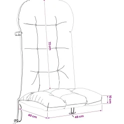 vidaXL Zon Loungerkussen PUTTEN 100% Polyester Meerkleurig
