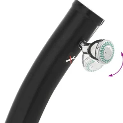 vidaXL Zonne Douche met Douchekop 20 l PVC, ABS, Zinklegering Zwart