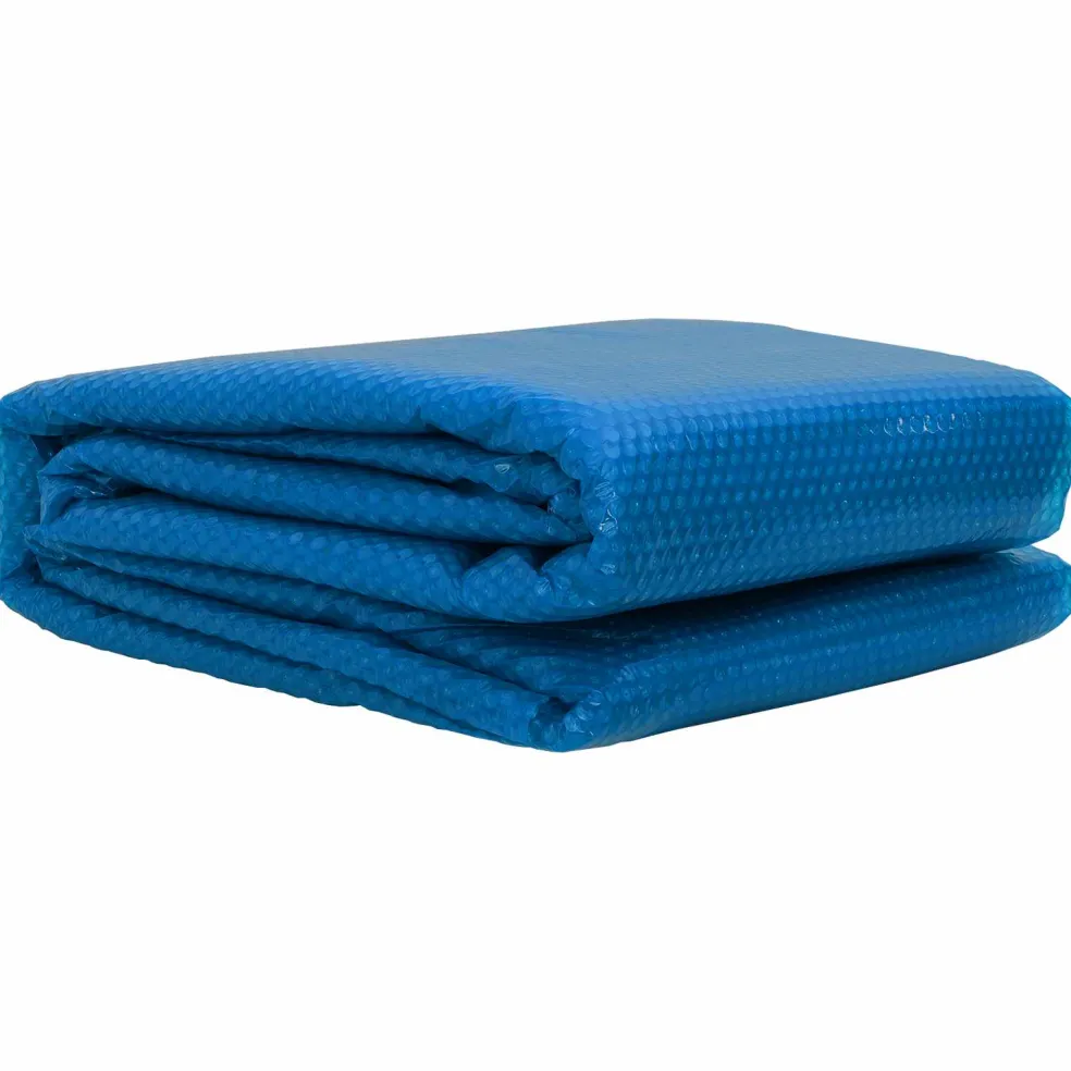 vidaXL Zonne energie zwembad deken zware kwaliteit Vierkant PE Blauw