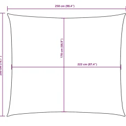 vidaXL Zonnescherm rechthoekig 2x2,5 m oxford stof donkergroen