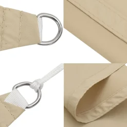 vidaXL Zonnescherm rechthoekig 4x6 m oxford stof beige