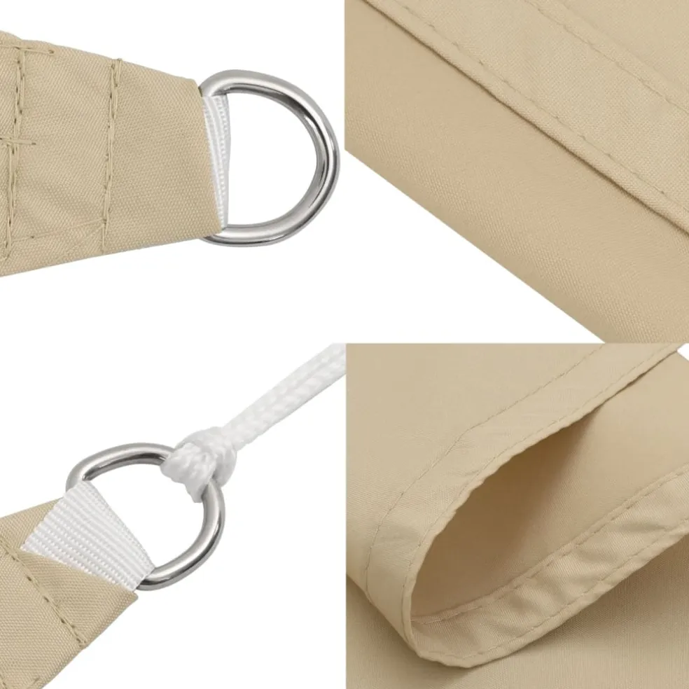 vidaXL Zonnescherm rechthoekig 4x6 m oxford stof beige