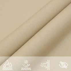 vidaXL Zonnescherm rechthoekig 4x6 m oxford stof beige