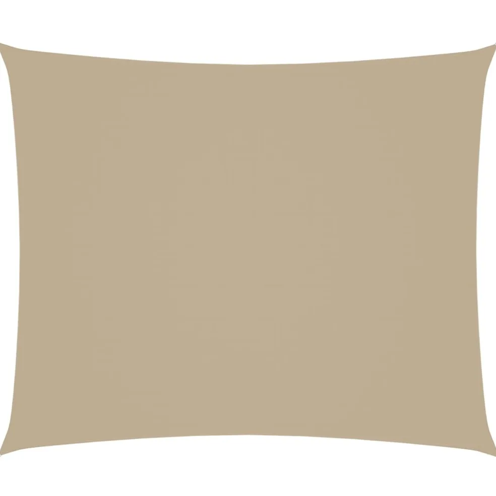vidaXL Zonnescherm rechthoekig 4x6 m oxford stof beige